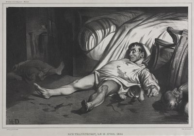 Rue Transnonain, 15 aprile 1834 da Honoré Daumier