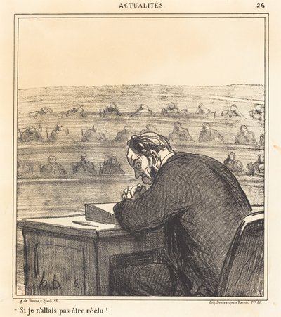 Se non fossi stato rieletto! da Honoré Daumier