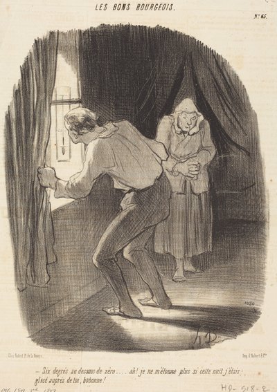 Sei gradi sotto zero... da Honoré Daumier