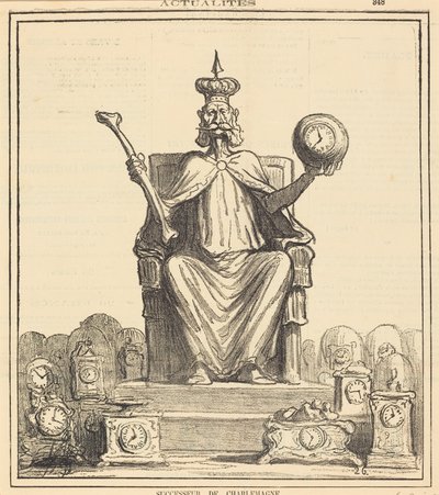 Successore di Carlo Magno da Honoré Daumier