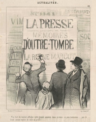 Hai torto a voler affiggere questo... annuncio... da Honoré Daumier