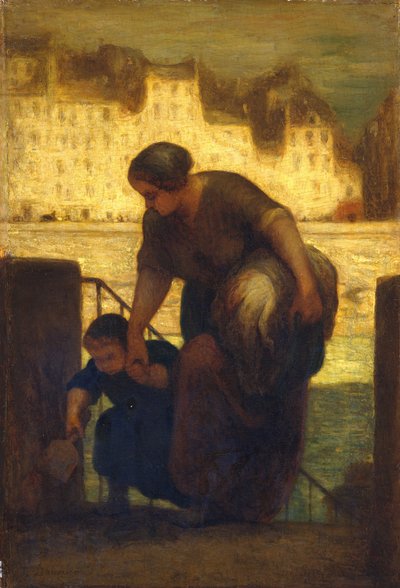 La lavandaia da Honoré Daumier