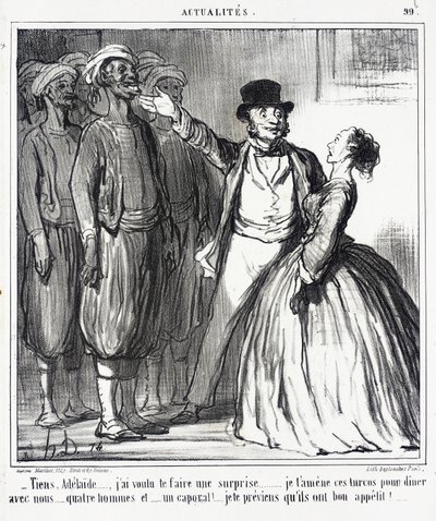 Guarda, Adélaïde... volevo farti una sorpresa... da Honoré Daumier