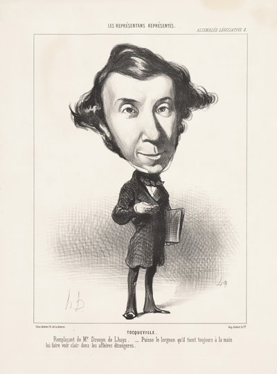 Tocqueville, 1849 da Honoré Daumier
