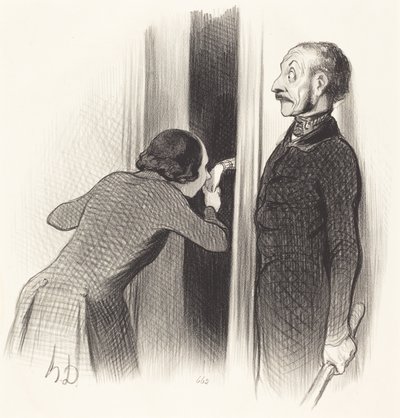 Un amante troppo felice da Honoré Daumier