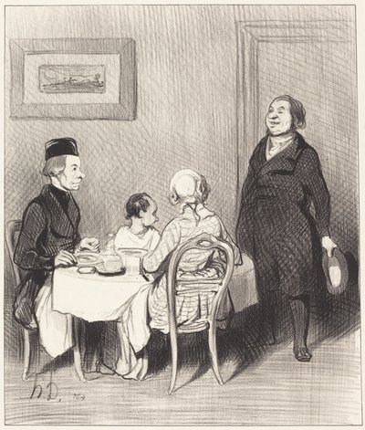 Un amico è un coccodrillo... da Honoré Daumier