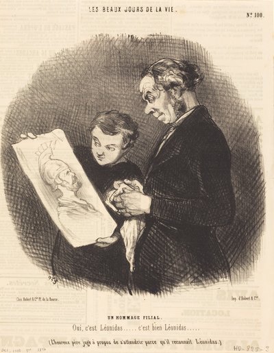 Un omaggio filiale da Honoré Daumier