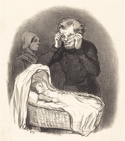 Un Padre Felice da Honoré Daumier