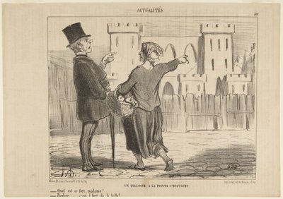 Un dialogo alla Pointe St. Eustache da Honoré Daumier