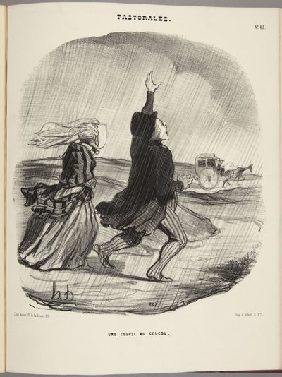 Una corsa al cuculo da Honoré Daumier