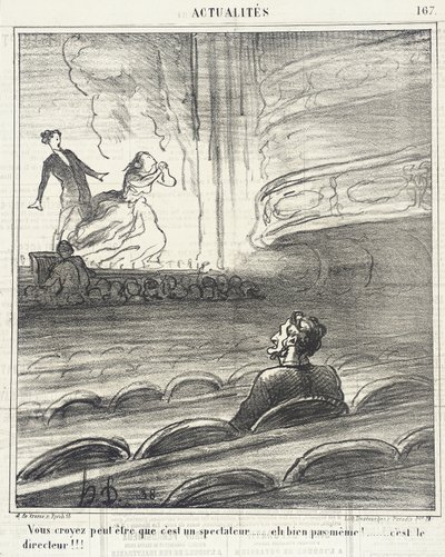 Credete... che sia uno spettatore... da Honoré Daumier