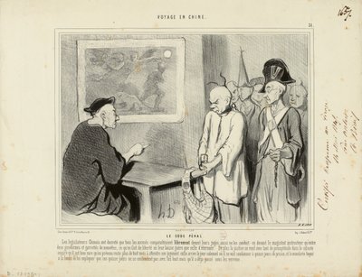 Viaggio in Cina n. 31: Il Codice penale. I legislatori cinesi hanno decretato che tutti gli accusati... da Honoré Daumier