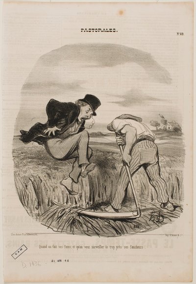Quando si fa il fieno, non bisogna stare troppo vicino ai mietitori da Honoré Daumier