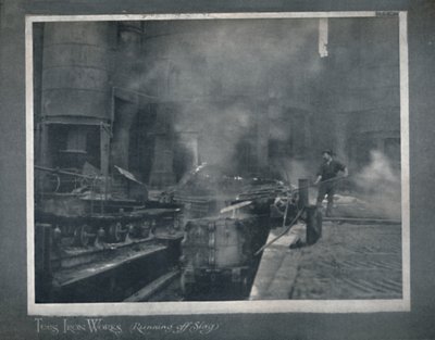 Tees Iron Works - Scarico della scoria da Hood and Co. Ltd