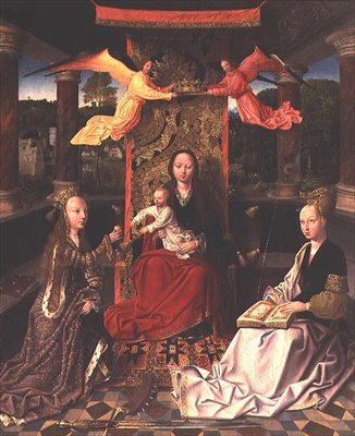 Madonna in trono con Santa Caterina e Santa Barbara da Hoogstraeten Master