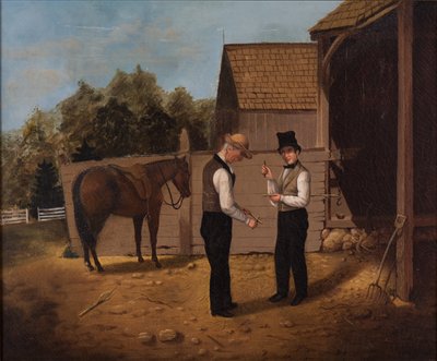 Contrattazione per un cavallo, 1850-1855 da Horace Bundy