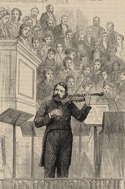 Ritratto del violinista e compositore Joseph Joachim 1831-1907, 1877 da Horace Harral