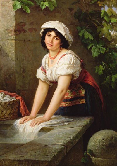 Lavaggio al Pozzo, 1896 da Horace Henry Cauty