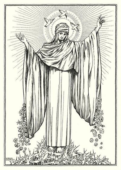 Illustrazione del Discorso della montagna (incisione) da Horace J. Knowles