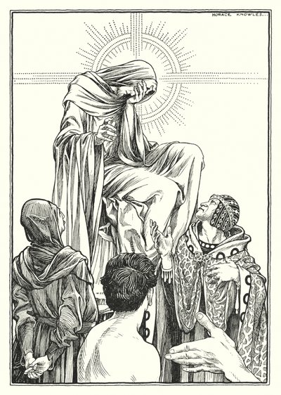 Illustrazione del Discorso della montagna (incisione) da Horace J. Knowles