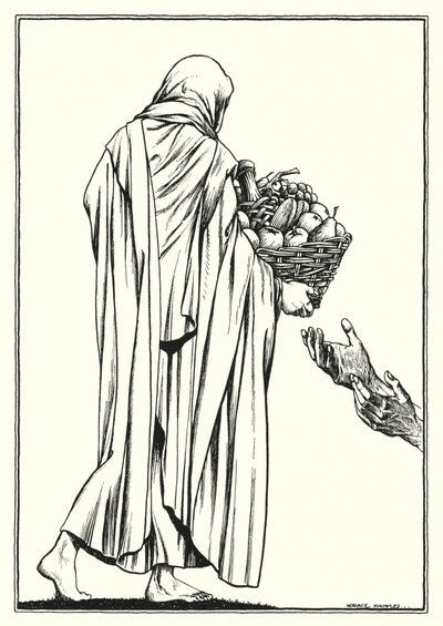 Illustrazione del Discorso della montagna (incisione) da Horace J. Knowles