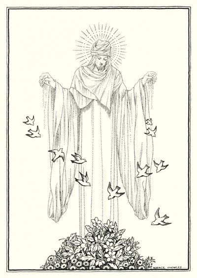 Illustrazione del Discorso della montagna (incisione) da Horace J. Knowles