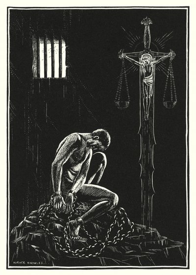 Illustrazione del Discorso della montagna (incisione) da Horace J. Knowles