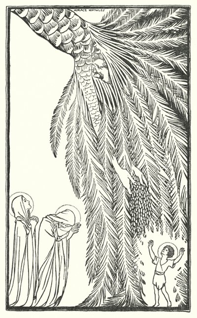 La fuga in Egitto (litografia) da Horace J. Knowles