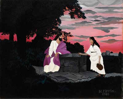 Cristo e la donna di Samaria da Horace Pippin