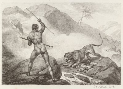 Cacciatore africano da Emile Jean Horace Vernet
