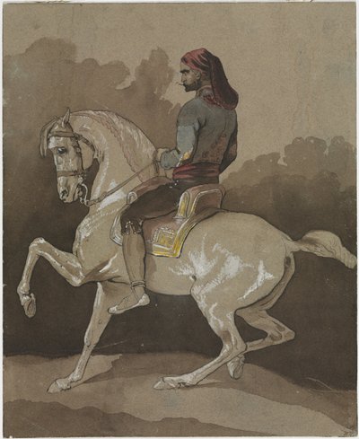 Arabo a cavallo, c.1800 da Horace Vernet
