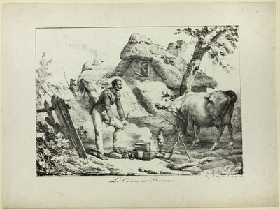 Cucina da bivacco da Horace Vernet