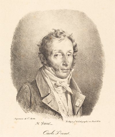 Busto di Carle Vernet da Emile Jean Horace Vernet