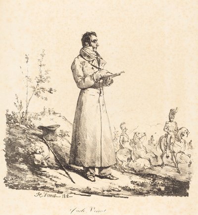 Carle Vernet, a figura intera da Emile Jean Horace Vernet