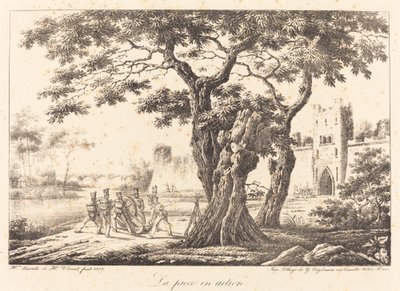 La pièce en action da Emile Jean Horace Vernet