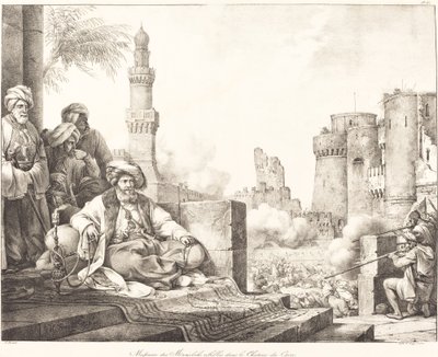 Massacro dei Mamelucchi ribelli nel castello del Cairo da Emile Jean Horace Vernet
