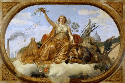 Soffitto della Pace, dipinto, Salle des Pas perdus da Emile Jean Horace Vernet