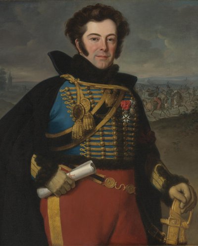 Ritratto di Auguste-Frédéric Bonamour, marchese di Talhouët 1788-1842 da Emile Jean Horace Vernet