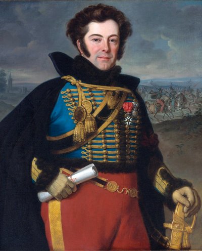 Ritratto di Auguste-Frederic Bonamour, marchese di Talhouet da Emile Jean Horace Vernet