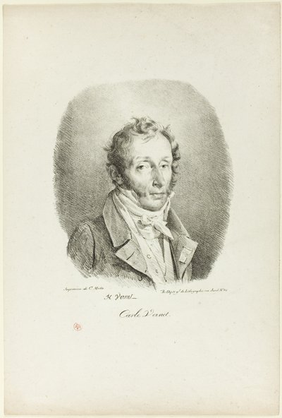 Ritratto di Carle Vernet da Emile Jean Horace Vernet