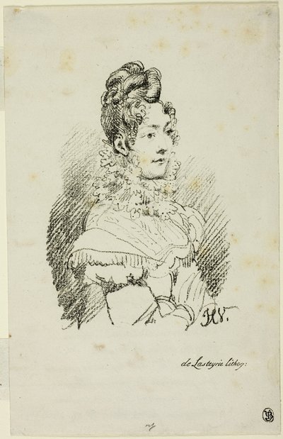 Ritratto di Madame Perregaux da Emile Jean Horace Vernet