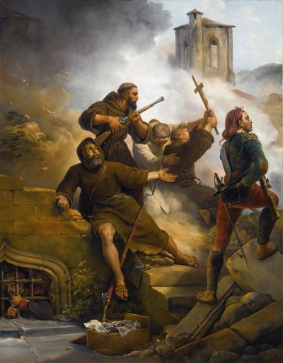 Il primo assedio di Saragozza, 1819 da Emile Jean Horace Vernet