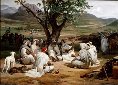 Il Parlamentare e il Consiglio dei Capi Arabi da Emile Jean Horace Vernet