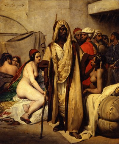 Il mercato degli schiavi, 1836 da Emile Jean Horace Vernet