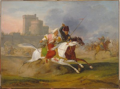 Turco e cosacco da Emile Jean Horace Vernet