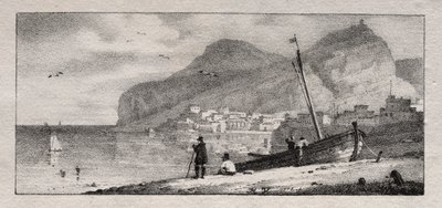 Veduta di un Porto da Emile Jean Horace Vernet