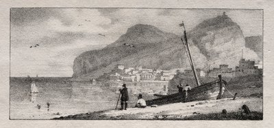 Veduta di un porto da Emile Jean Horace Vernet