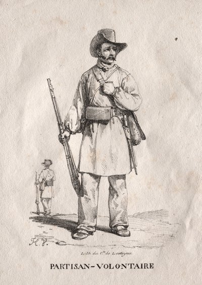 Partigiano volontario da Emile Jean Horace Vernet