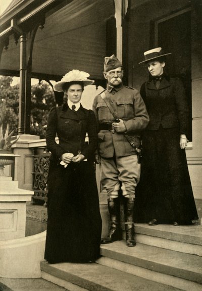 Lord Roberts e le sue figlie a Pretoria, 1900, 1901 da Horace Walter Nicholls