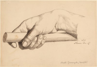 Mano Destra che Tiene una Bacchetta Corta da Horatio Greenough